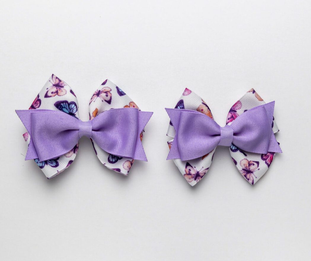 Butterfly & Light Orchid bows