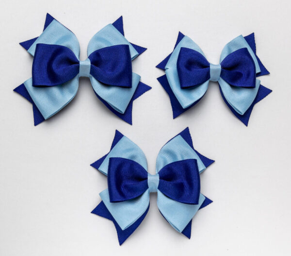 Blue & Royal Blue bows